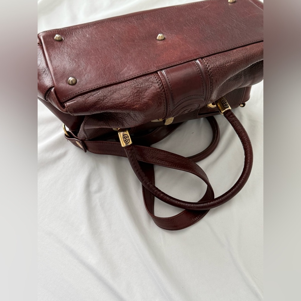 Marino Orlandi Brown Leather Satchel - Picture 10 of 11
